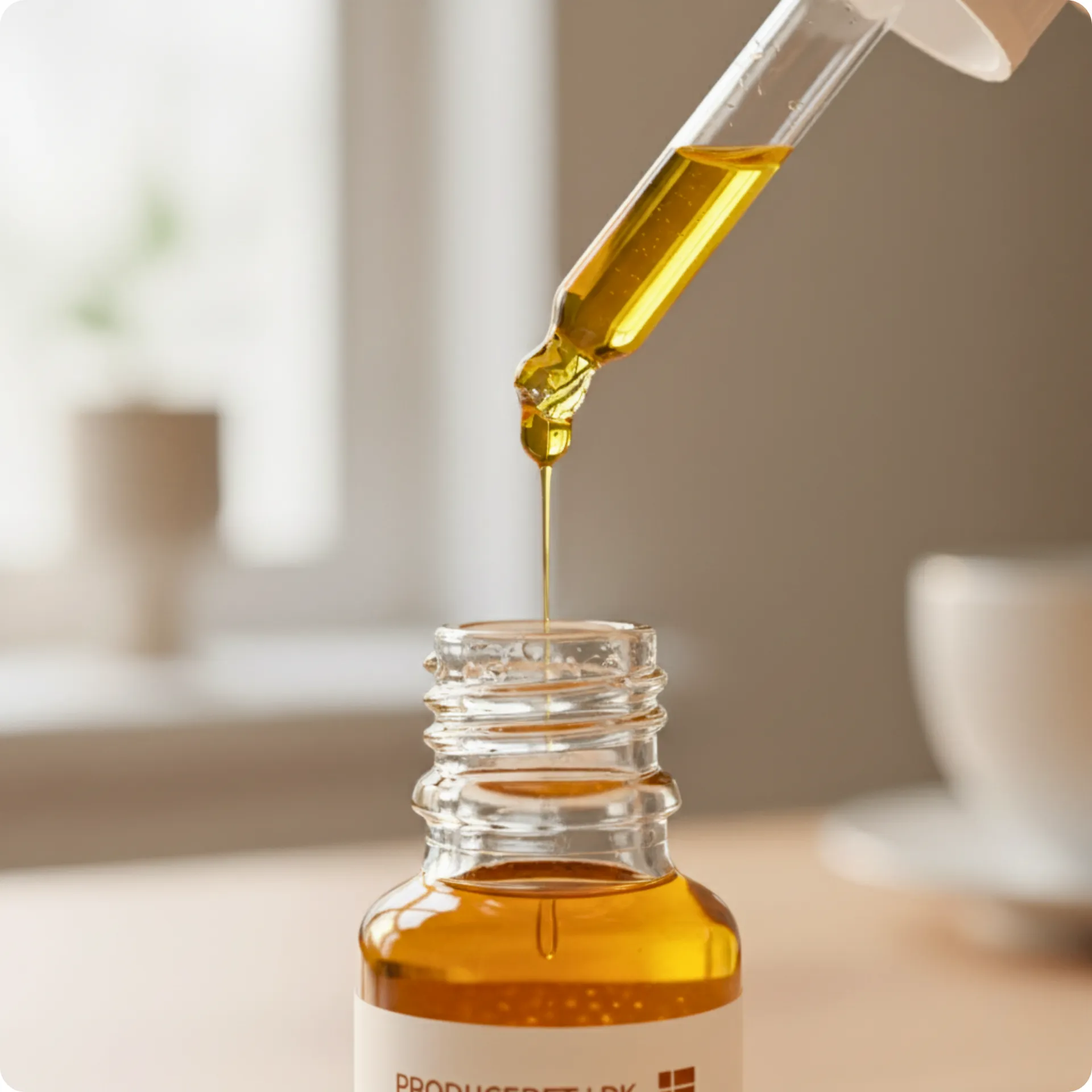 CBD olie dråbe fra pipette – korrekt dosering